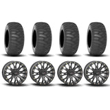 System 3 SB-4 Beadlock Matte Black 15" Wheels And SS360 Sand/Snow Tires [31x10-15]