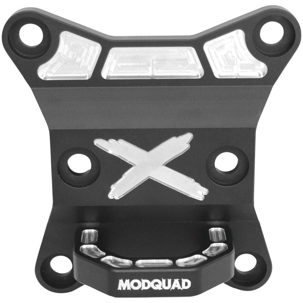Modquad Rear Differential Plate with Tow Ring Black