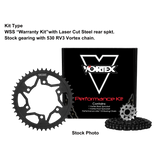 Vortex Black WSS 530RX3-114 Chain and Sprocket Kit 16-43 Tooth - CK6142