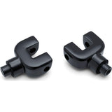 Kuryakyn Peg and Passenger Board Mount Adaptors Floorboard Gloss Black