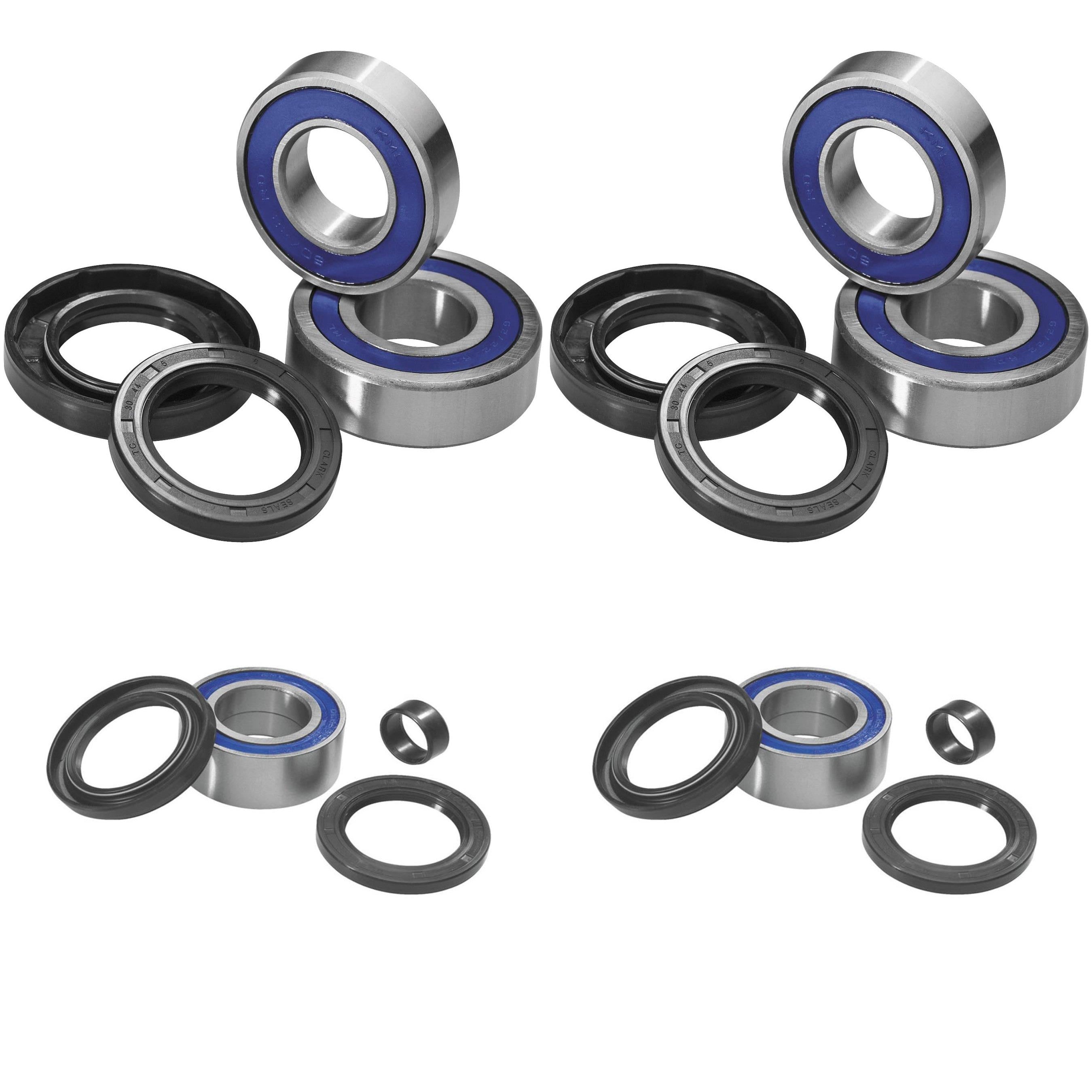 QUADBOSS Front and Rear Wheel Bearing Kits for Honda TRX420 FA 2009-2014