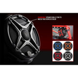 Par de rejillas para altavoces SSV Works de 8" en color rojo (190-WP-CGS-8R)
