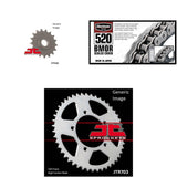 520 BMOR Chain Natural, Front & Rear Sprocket Kit for BMW 650 Xmoto 2007-2008