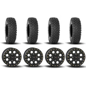 System 3 SB-7 Beadlock Matte Black 15" Wheels And XC450 Tires [33x10R-15]