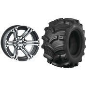 Set of 2 Mounted Wheel and Tire Kit Wheel: 12x7 4+3 4/156 Tire: 26x10-12 6 Ply