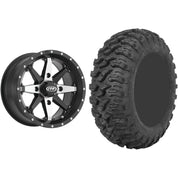 Set of 2 Mounted Wheel and Tire Kit Wheel: 14x7 5+2 4/137 Tire: 27x11-14 8 Ply