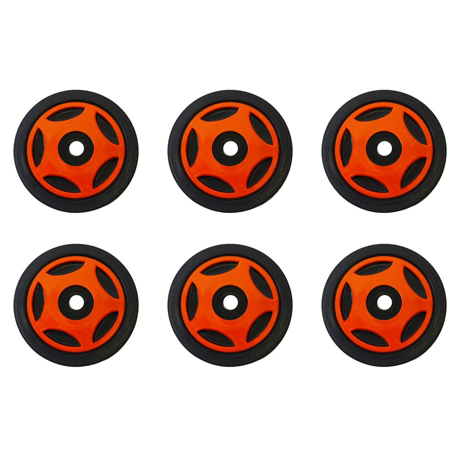 Front & Mid Rail Orange Idler Wheels Kit ARCTIC CAT Thundercat, M.C. 1993-2001