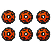 Front & Mid Rail Orange Idler Wheels Kit ARCTIC CAT Thundercat, M.C. 1993-2001