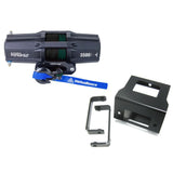 Viper V2 ATV Winch Kit 3500 lb Standard Spool With 40 Feet Green Synthetic Rope With Mount For Polaris Sportsman Models 2011-2014