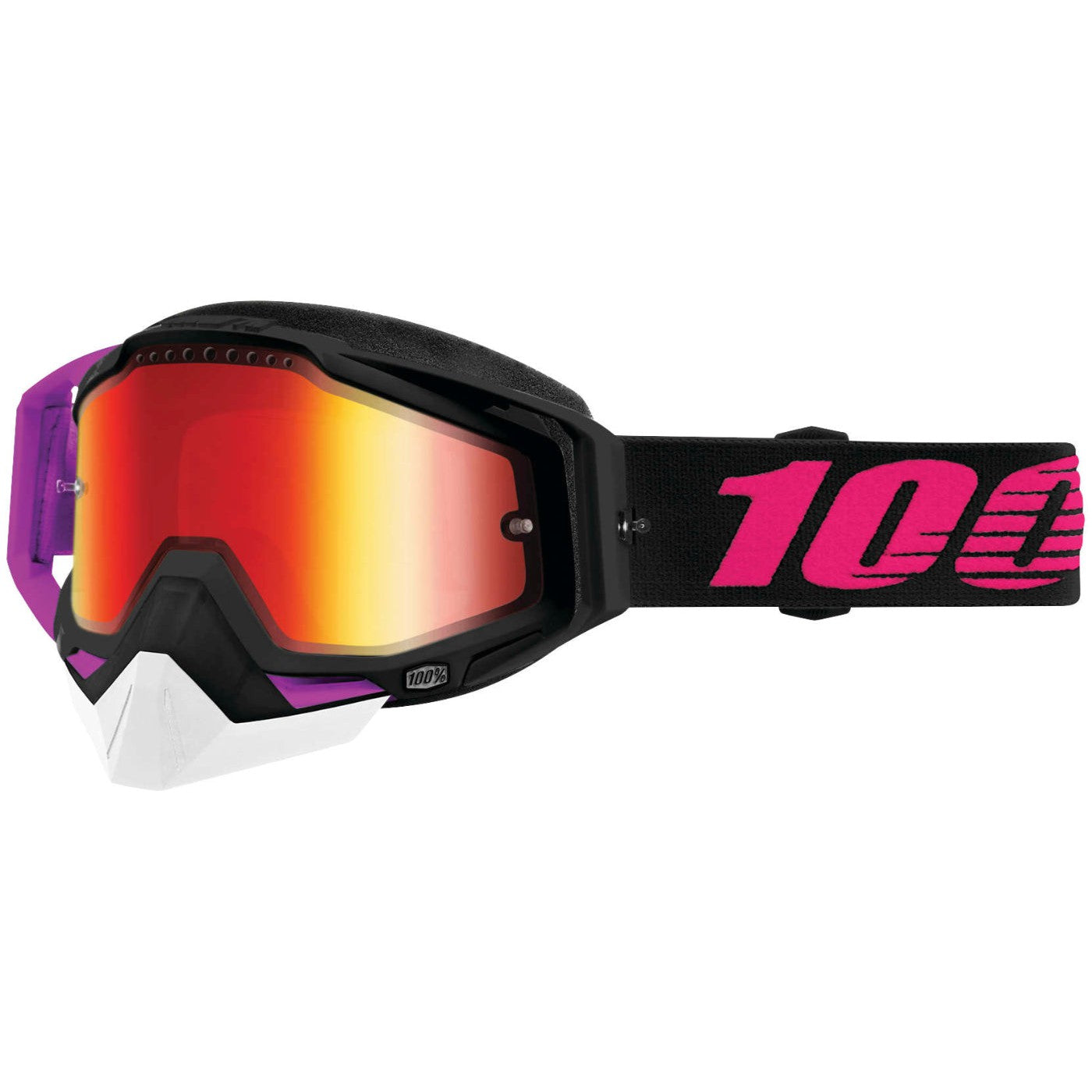 100% Gen1 Racecraft Snow Goggles Haribo 2 with Red Vented Lens - 50113-293-02