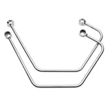 Cobra Saddlebag Supports Chrome - 02-6115