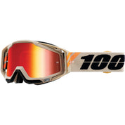 100% Gen1 Racecraft Goggles Poliet with Red Mirror Lens - 50110-338-02