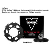 Vortex Black GFRA 520RX3-110 Chain and Sprocket Kit 16-41 Tooth - CK4243