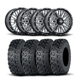 Rines ITP Momentum de 18" mecanizados en negro y neumáticos Versa Cross XTR [28x10-18]