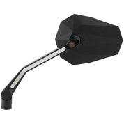 Highsider Stealth X-4 Turn Signal and Running Light Mirror Black - 301-453