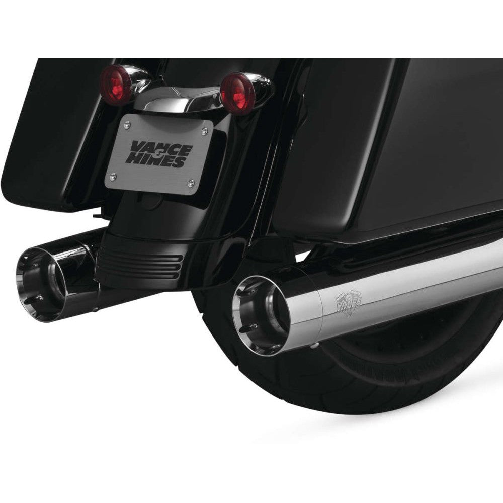 Vance And Hines Oversized 450 Slip On Exhaust 4.5in Chrome For Titan With Fuelpak FP3