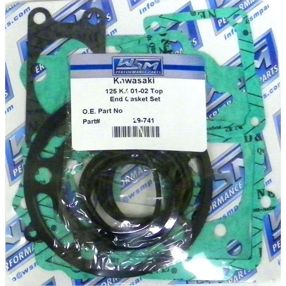 WSM Top End Gasket Kit For Kawasaki 125 KX 01-02 29-741