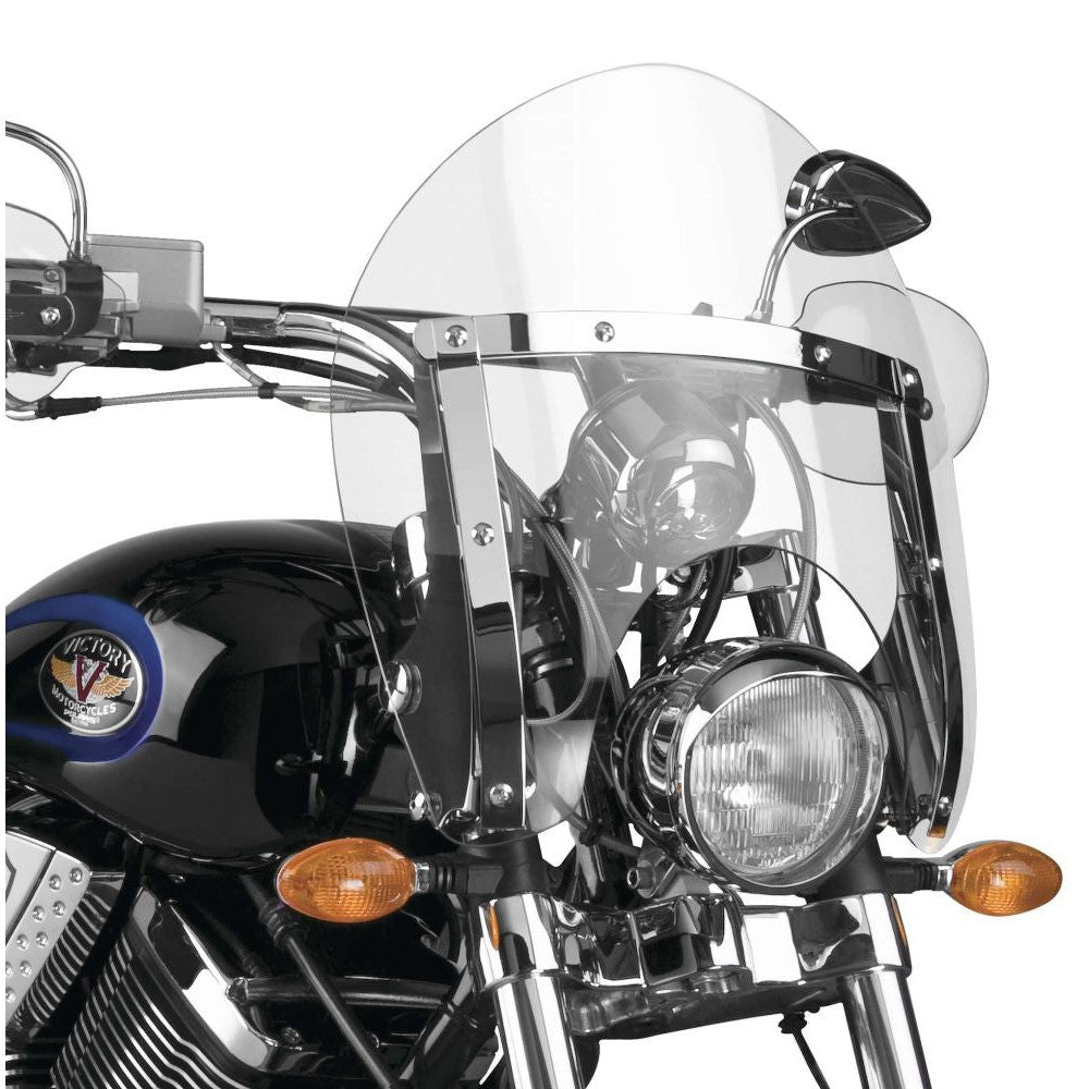 National Cycle Clear SwitchBlade Shorty Quick Release Windshield With Mount Kit, Straight Forks
