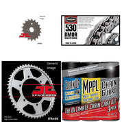 530 BMOR Chain Natural w/ Wax,Front & Rear Sprocket Kit TL1000R 1998-2003 For Su