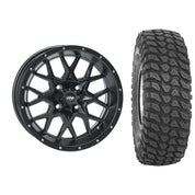 Set of 2 Mounted Wheel and Tire Kit Wheel: 14x7 5+2 4/137 Tire: 30x10-14 8 Ply
