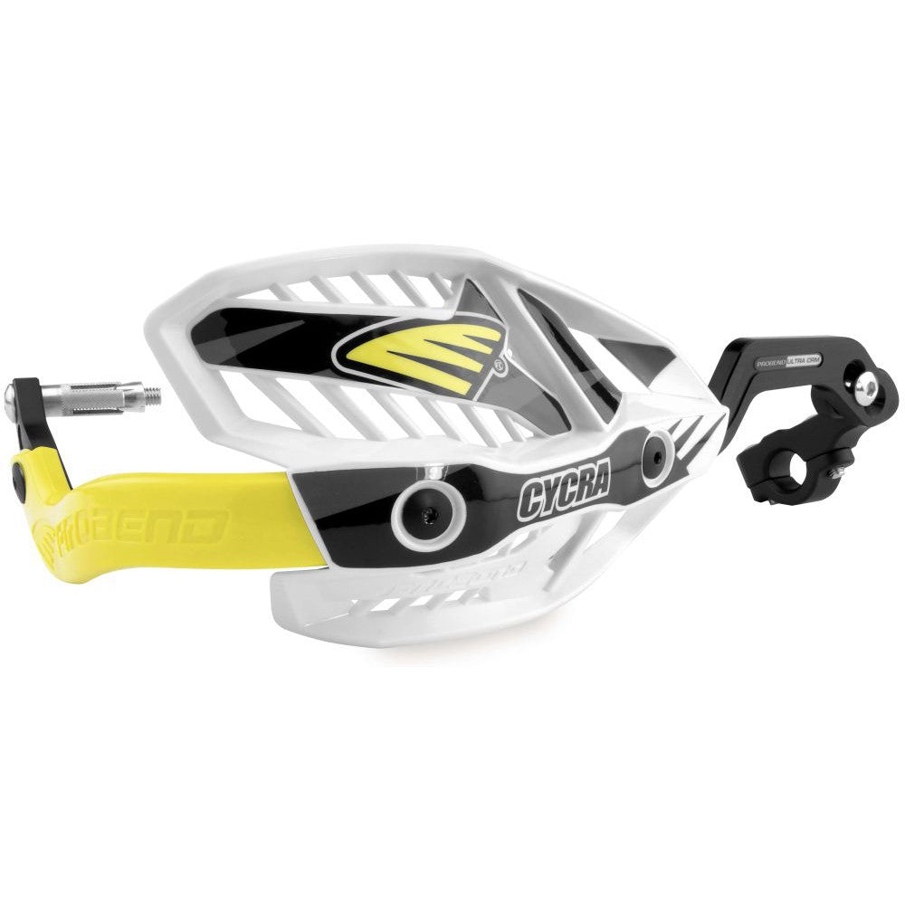 Cycra Probend Ultra CRM Handguard 1-1/8" Clamp White/Yellow - 1CYC-7408-55X