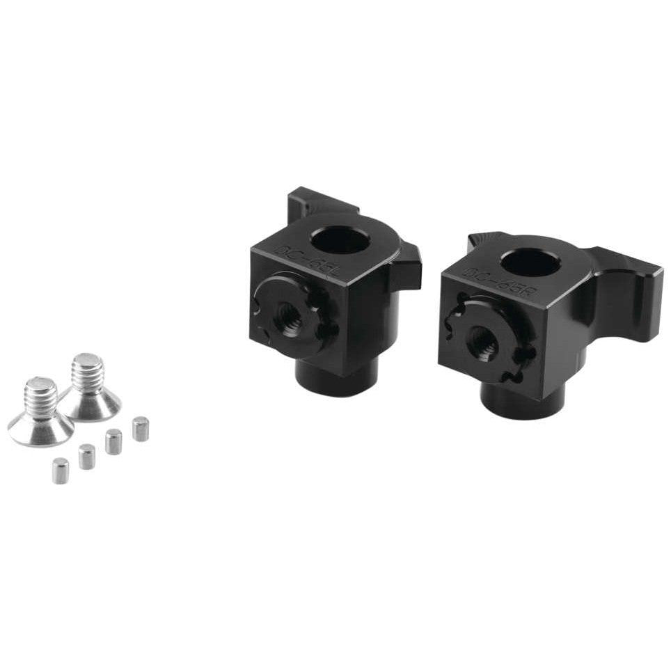 Puig Adjustable Footpeg Adaptors Rider Black - 20243N