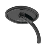 Arlen Ness Black Curvaceous Short Stem Left Side Handlebar Mirror Harley New
