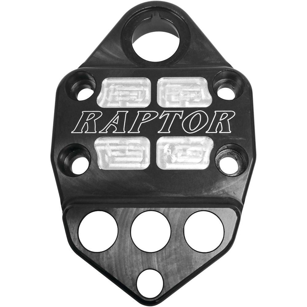 Modquad Handlebar Clamps with Key Guard Black