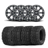 Llantas ITP Velocity Inertia de 15" en negro mate y neumáticos Ultra Cross R-Spec [30x10-15]