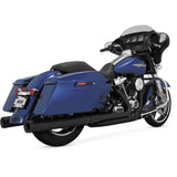 Cómoda doble Vance & Hines negra con Fuelpak FP3