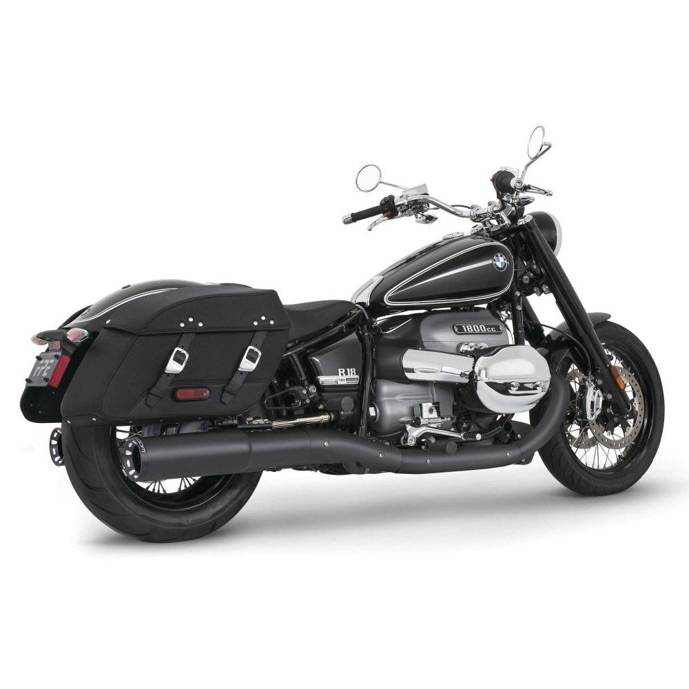 Freedom Performance 4.5" Slip-On Exhaust Straight Cut Black Black Tip For BMW R18 2021 BM00252