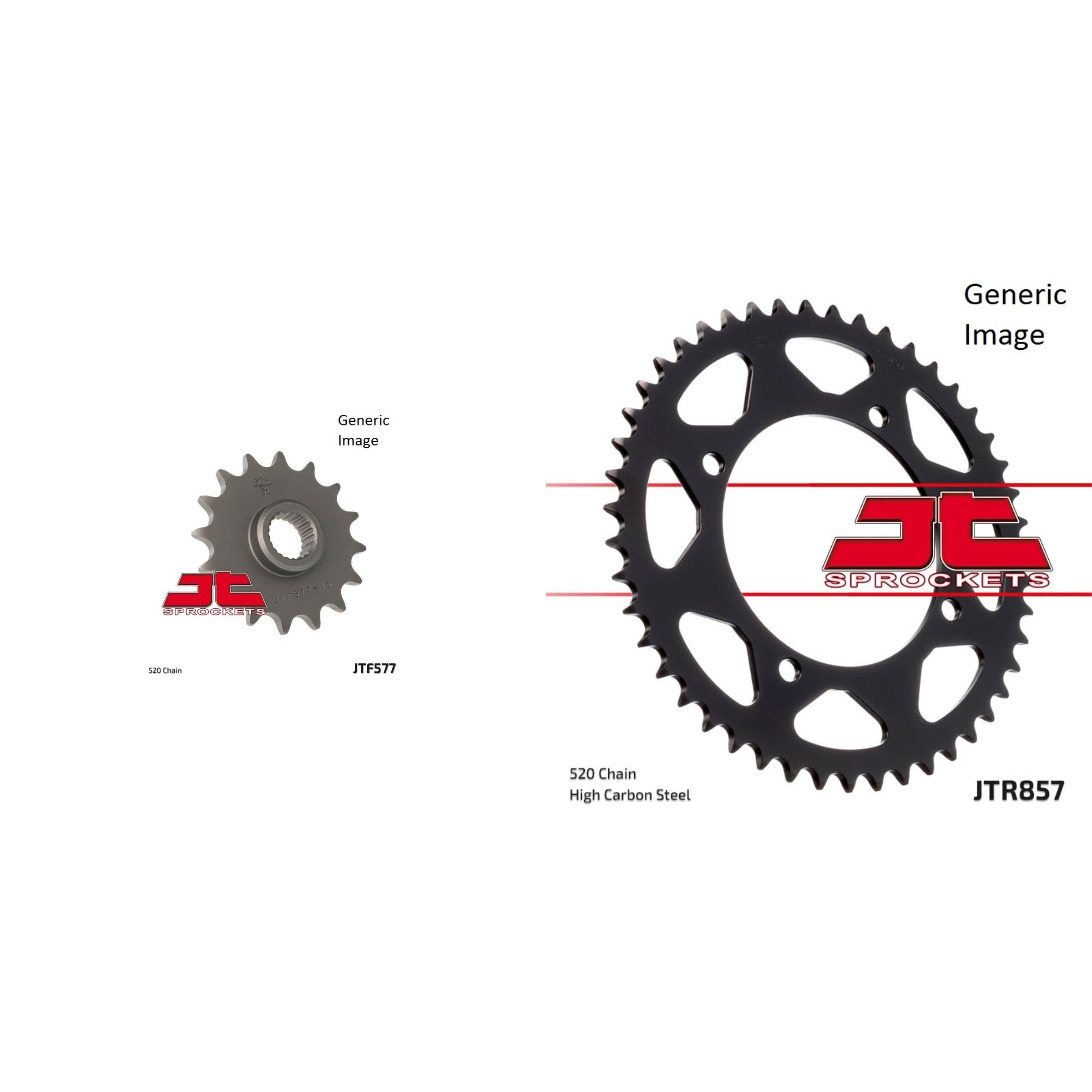 Front and Rear Steel Sprocket Kit for OffRoad YAMAHA XT600E 1990-1995