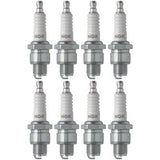 Set of 8 NGK Standard Spark Plugs for Yamaha RX50 1984-1983 Engine 50cc