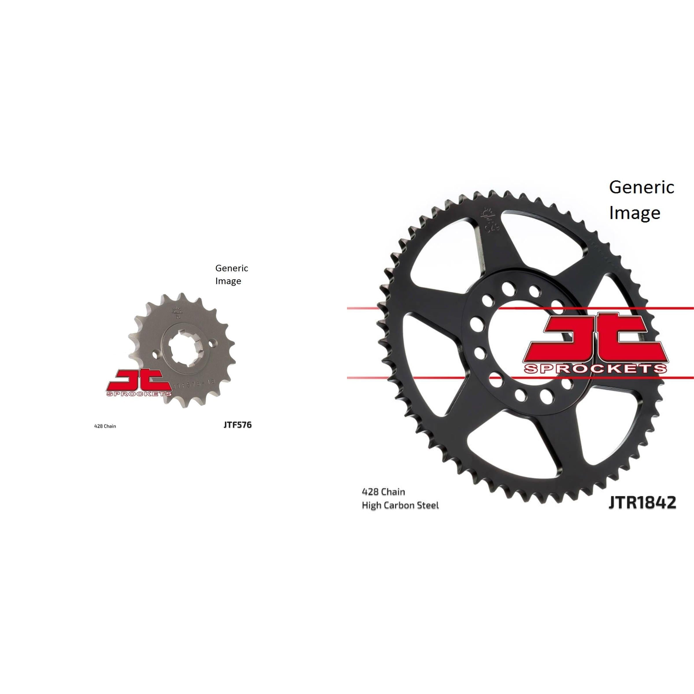 Front and Rear Steel Sprocket Kit for OffRoad YAMAHA XT350/C 1985-2000