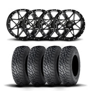 ITP Tornado 15" Matte Black Wheels And Tenacity Tires [32x10R-15]