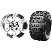 Set of 2 Mounted Wheel and Tire Kit Wheel: 9x8 3+5 4/110 Tire: 20x10-9 4 Ply