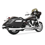 Sistema de escape completo doble Freedom Performance Race de 4" cromado/negro - MY00116