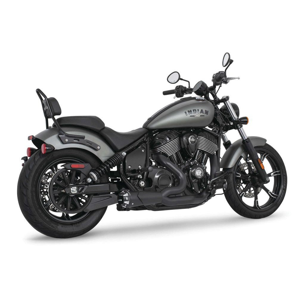 Freedom Performance American Outlaw 2-into-1 Shorty Exhaust Black Black Tip