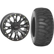 Set of 2 Mounted Wheel and Tire Kit Wheel: 14x7 4+3 4/156 Tire: 30x10-14 2 Ply