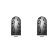 Bridgestone Front Rear 3.50-10 + 80/90-10 Hoop B01 Motorcycle Tire Set