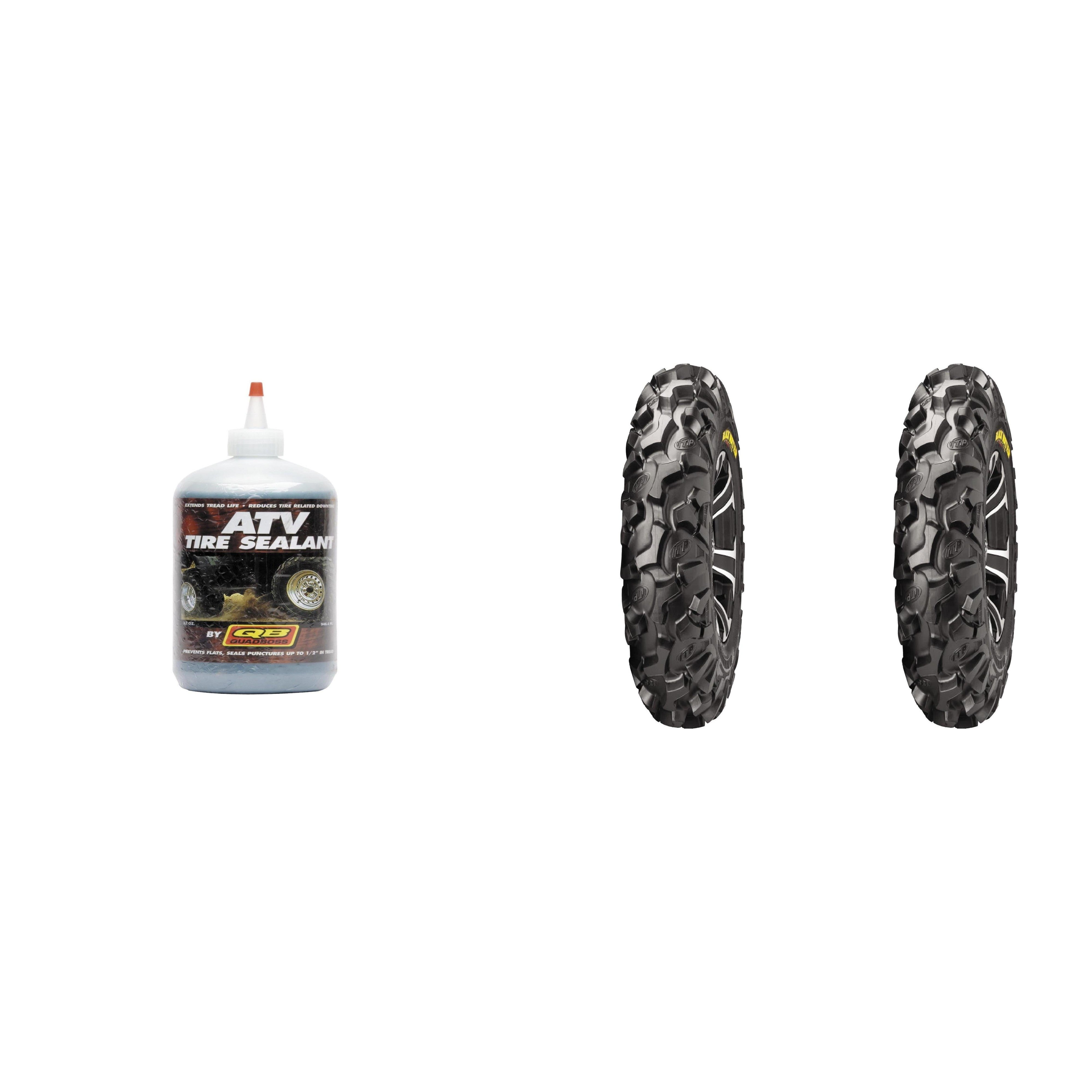Set of 2 Blackwater Evolution Radial Front Tires 25x9R-12 8-ply with Sealant