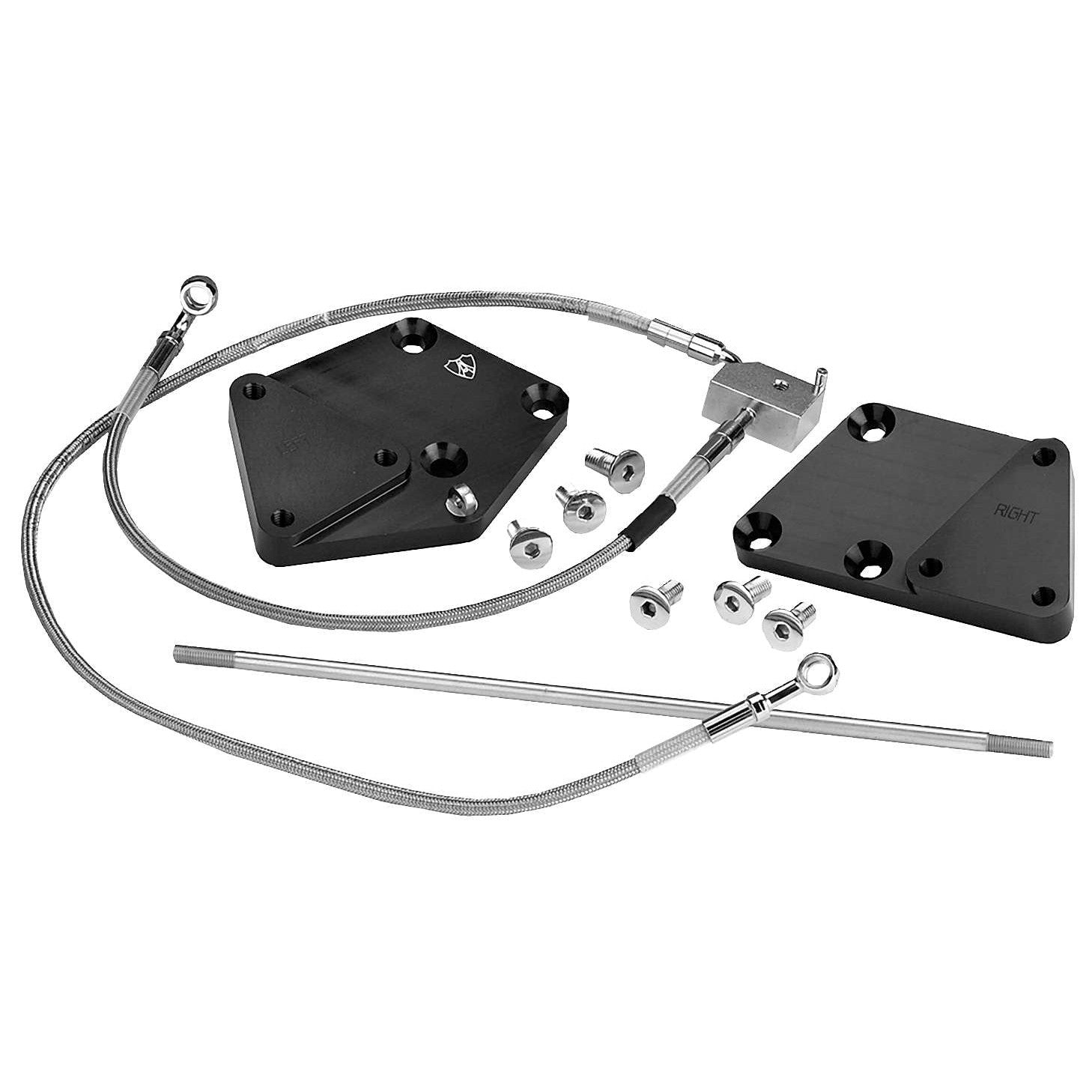 Harley FXSTDI Softail Deuce 01-06Forward Control Extension +3" Blk by Arlen Ness