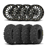 ITP SD Single 15" Matte Black Wheels And Blackwater Evolution Tires [32x10-15]