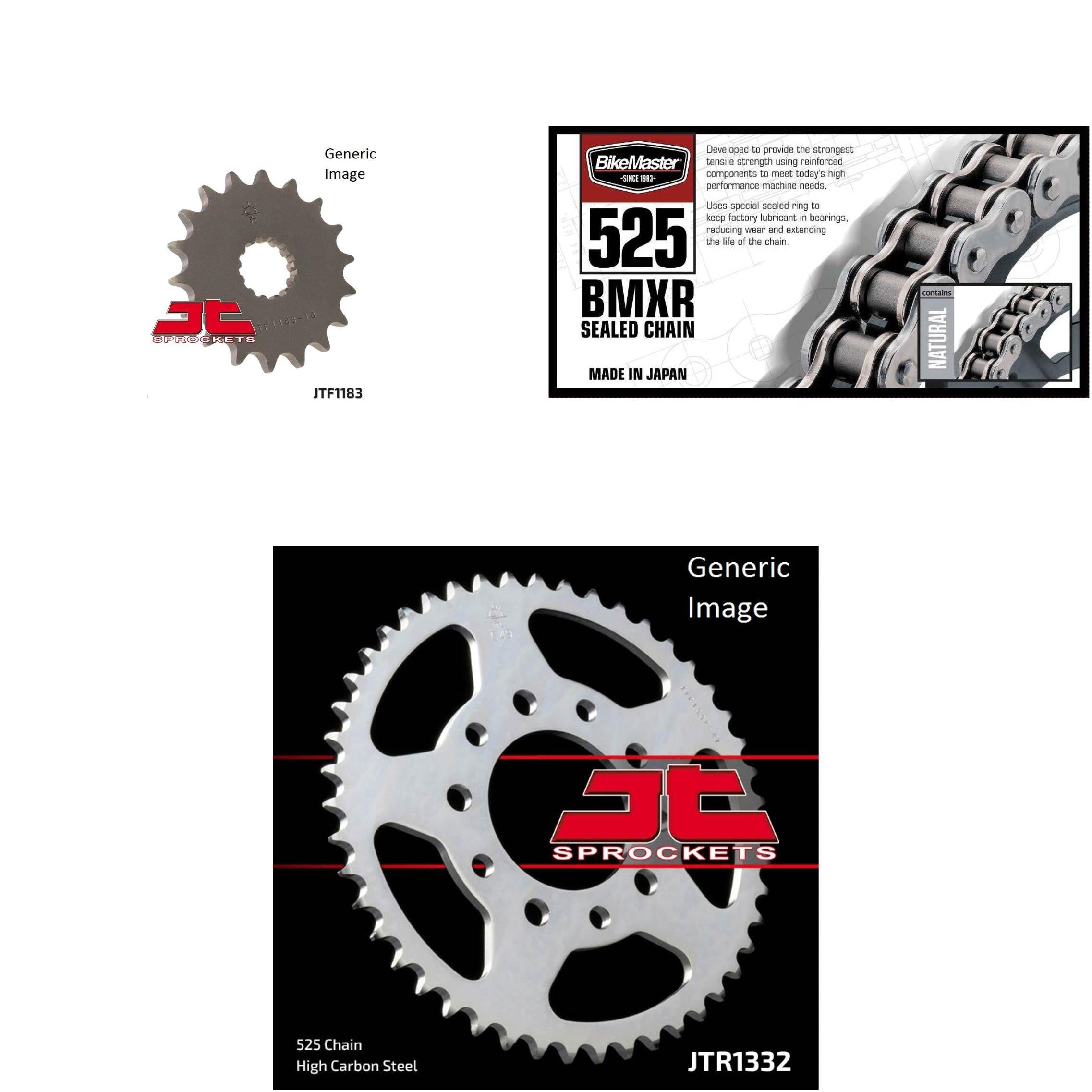 525 BMXR Chain Nat,Front & Rear Sprocket Kit TRIUMPH 800 Speedmaster 2003-2005