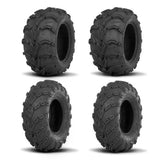 Dos neumáticos ITP Mud Lite traseros [24x11-10] y dos neumáticos Mud Lite delanteros [22x8-10]