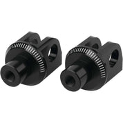 Puig Adventure Footpeg Adaptors Black Front - 6677N