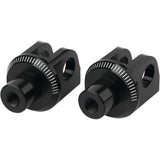 Puig Adventure Footpeg Adaptors Black Front - 6677N