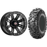 Set of 2 Mounted Wheel and Tire Kit Wheel: 14x10 5+5 4/136 Tire: 30x15-14 4 Ply