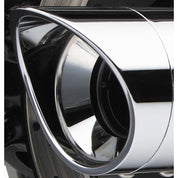 Cobra Optional Billet Tips for 4" Slip-Ons and True Duals Scalloped Chrome - PT-1009P