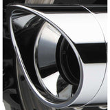Cobra Optional Billet Tips for 4" Slip-Ons and True Duals Scalloped Chrome - PT-1009P